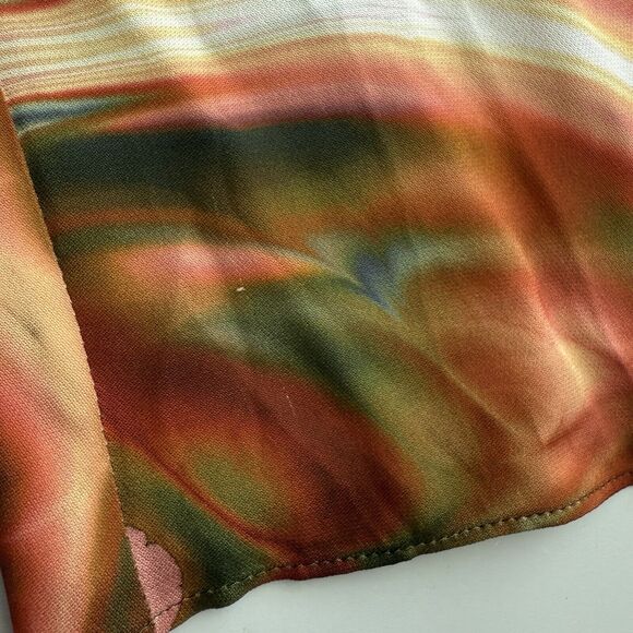 MARIE OLIVER Wynter Blouse In Malachite In Gold Size XS - Picture 10 of 12